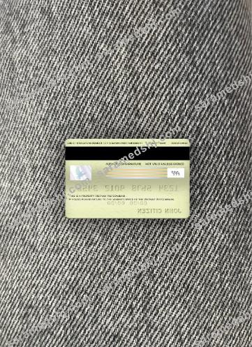 Vietnam Vietcombank visa electron card photolook back